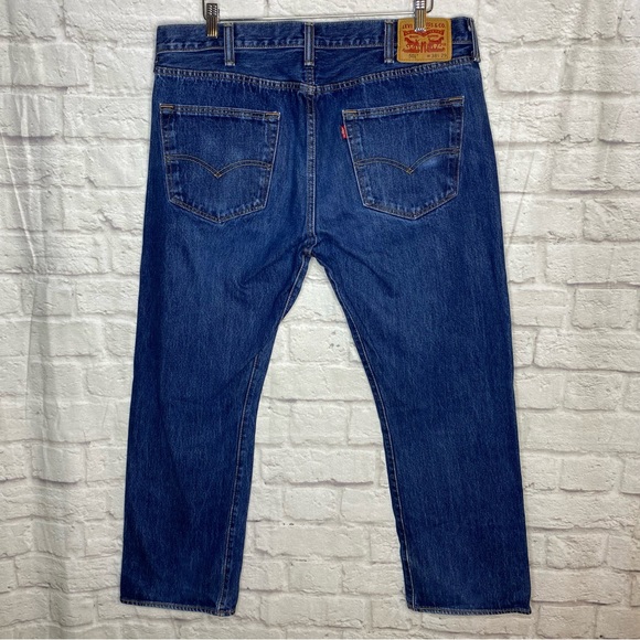 Levi Strauss - Men’s 501 button down Dark Blue Jeans - 38x29 - Picture 4 of 10